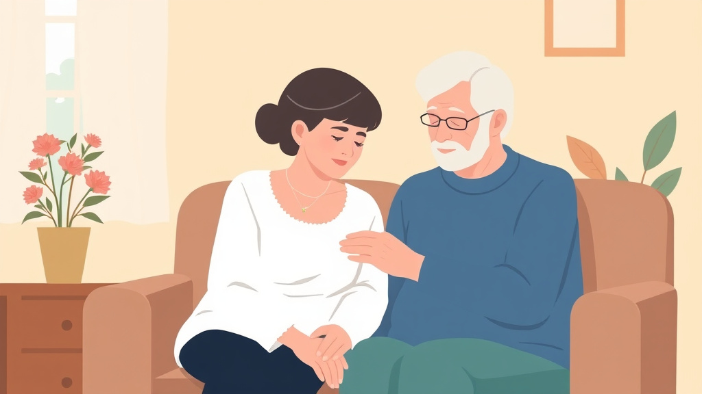 Educational graphic covering the essentials of grief in Assisted Living Facilities
