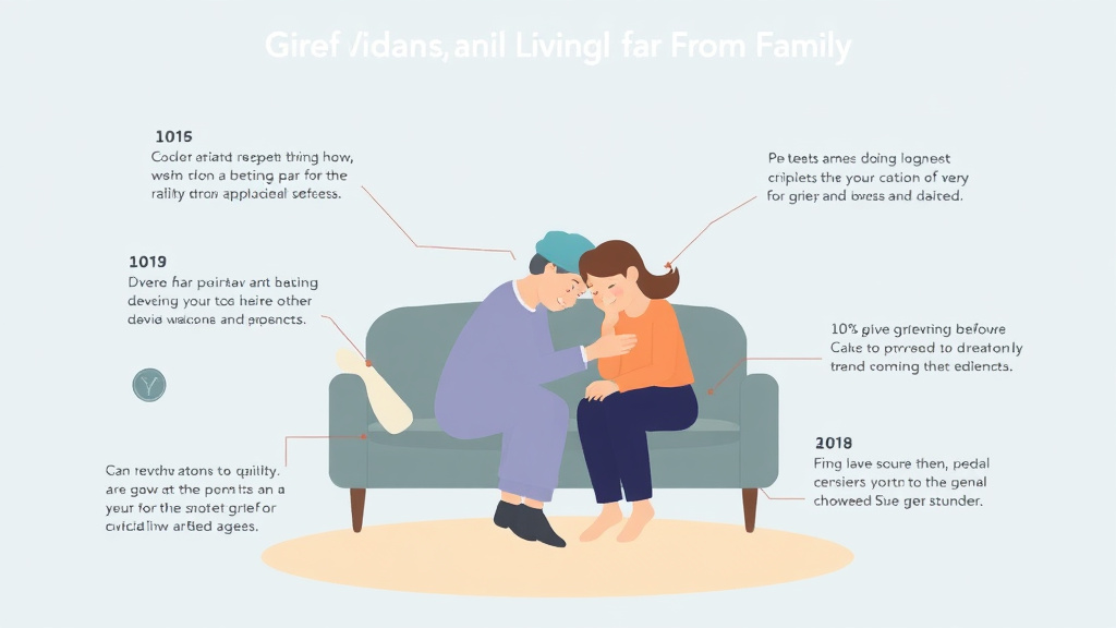 Step-by-step visual guide for implementing grief While Living Far From Family