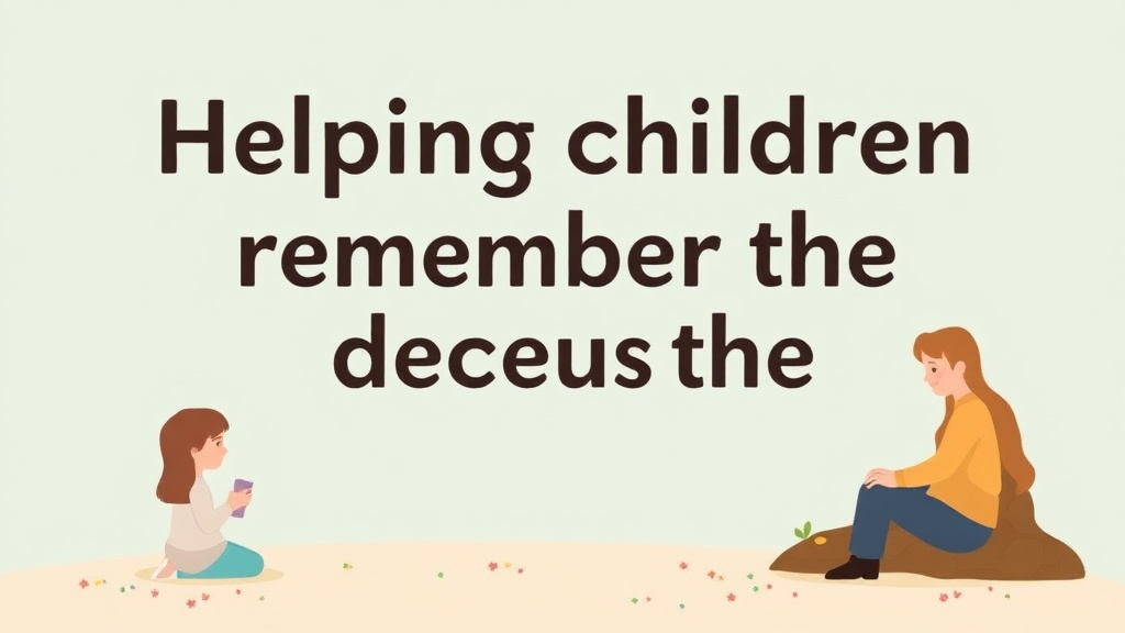 Hands-on guide visualization for helping Children Remember the Deceased