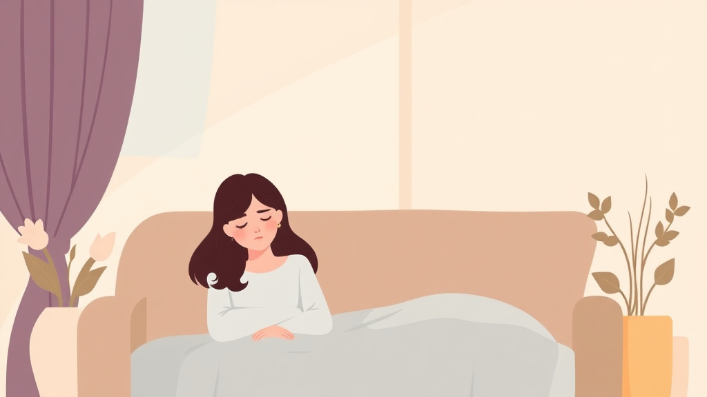 A professional illustration depicting hormonal Changes and Grief Response