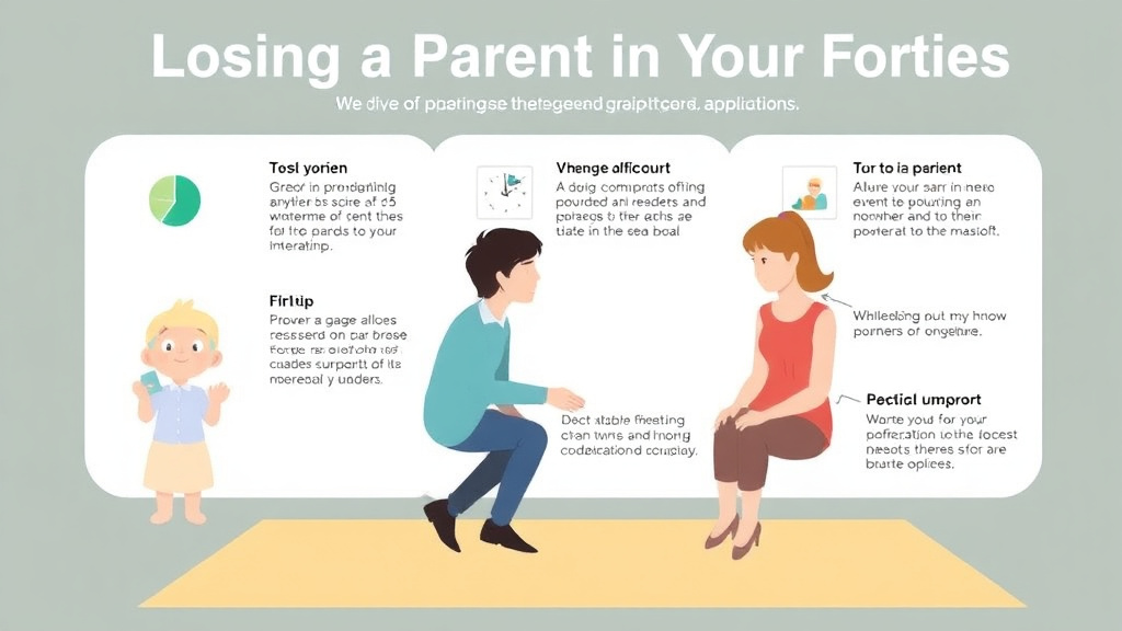 Hands-on guide visualization for losing a Parent in Your Forties