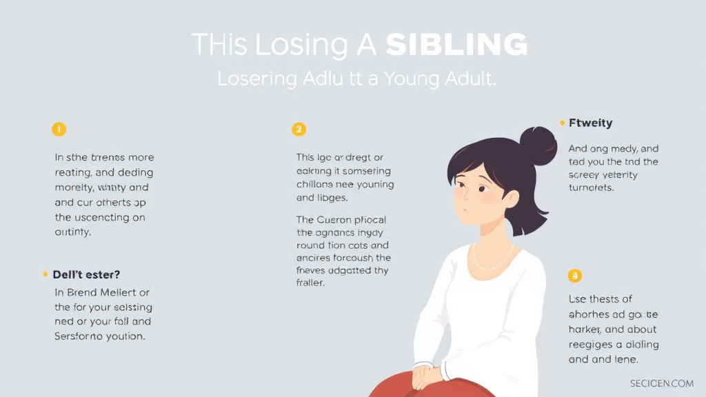 Practical checklist visual for losing a Sibling as a Young Adult