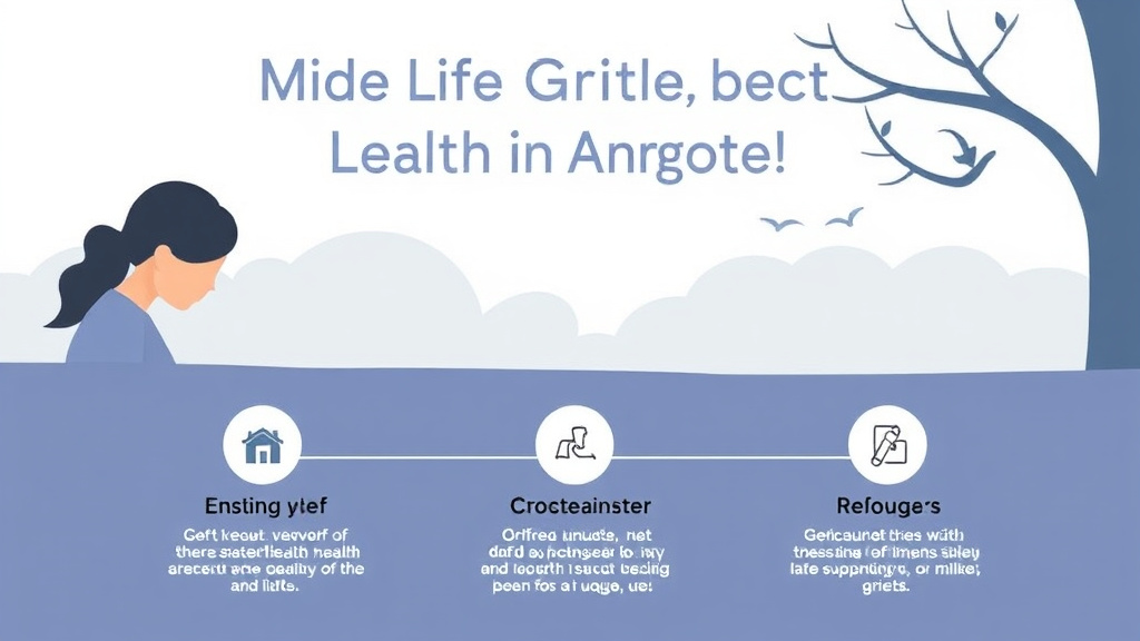 Practical checklist visual for midlife Grief and Health Anxiety