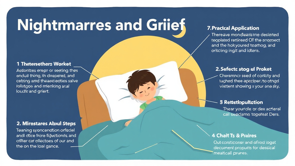Step-by-step visual guide for implementing nightmares and Grief in Children