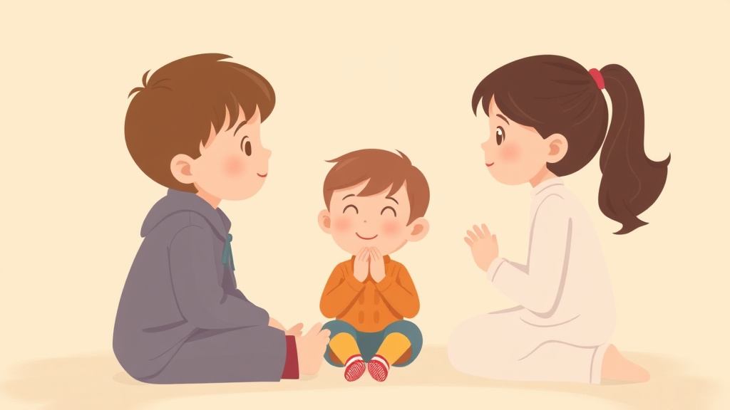 A professional illustration depicting regression Behaviors in Grieving Children