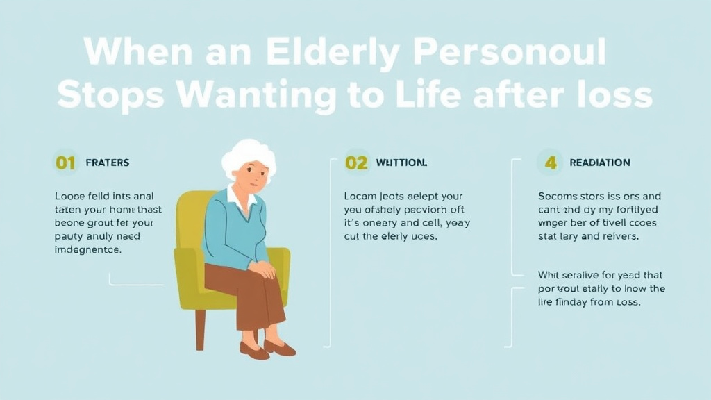 Real-world application diagram for when an Elderly Person Stops Wanting to Live After Loss