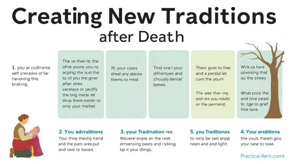 Implementation roadmap for creating New Traditions After Death with actionable steps