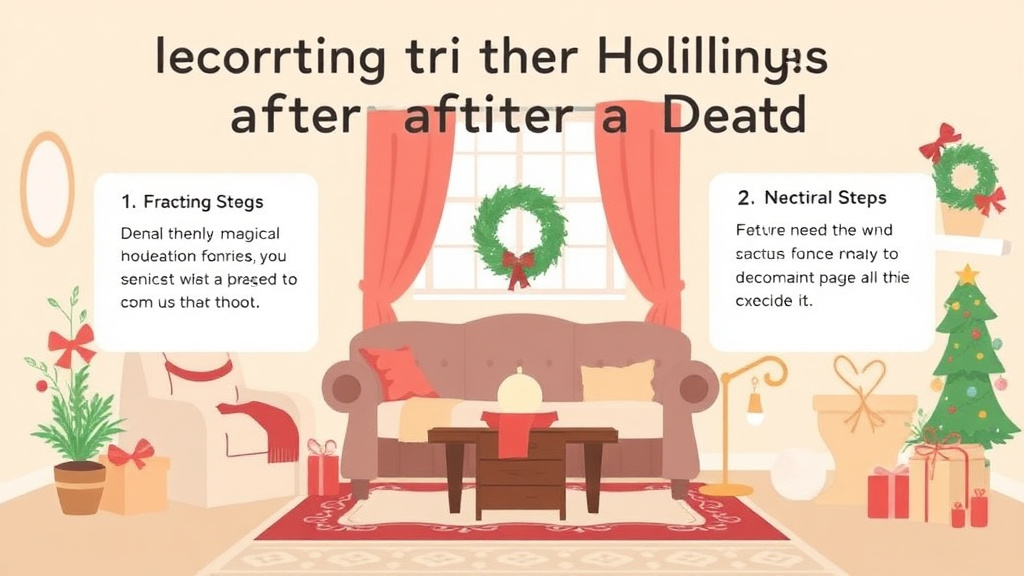 Real-world application diagram for decorating for Holidays After a Death