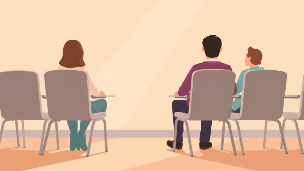 Visual overview of empty Chairs at Family Milestones with key concepts highlighted
