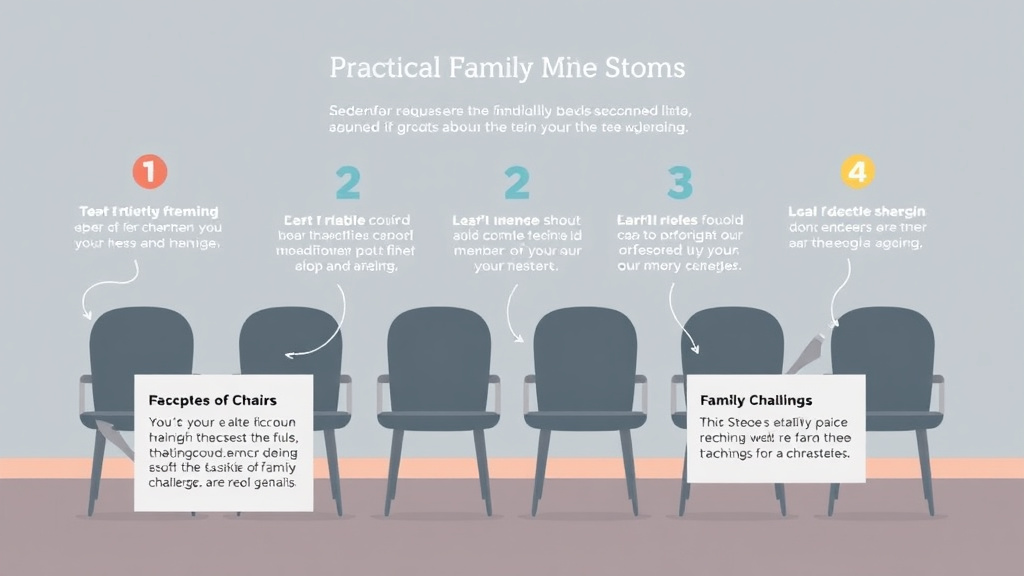 Action-oriented illustration showing how to apply empty Chairs at Family Milestones