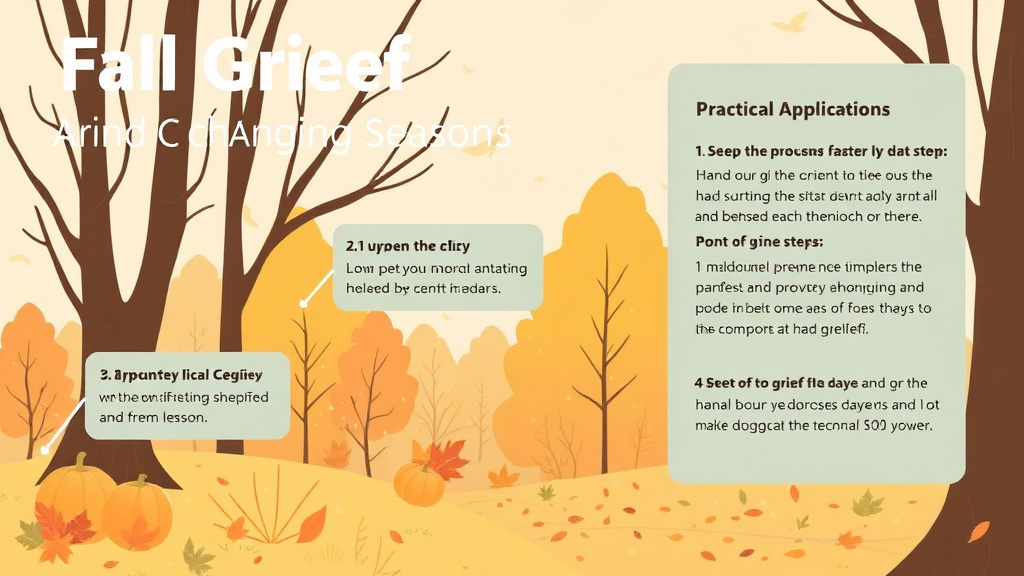 Real-world application diagram for fall Grief and Changing Seasons
