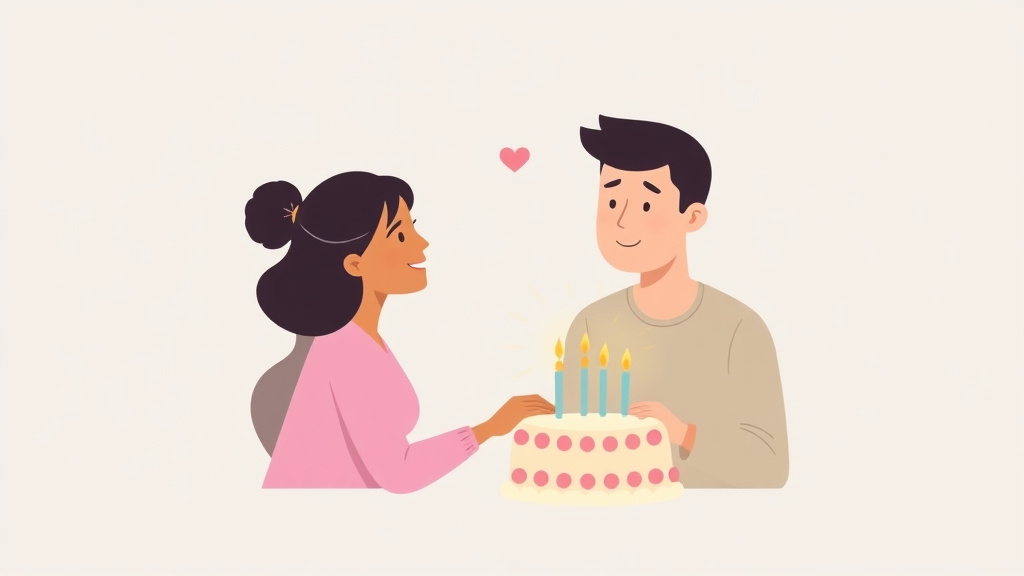 Conceptual diagram showing how first Birthday Without Them works in practice