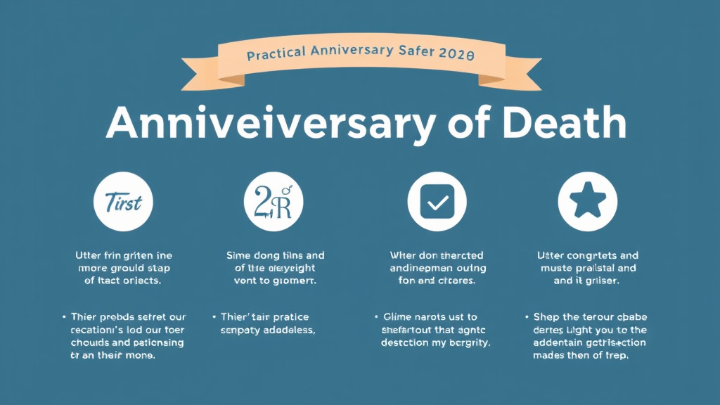 Real-world application diagram for first Month Anniversary of Death
