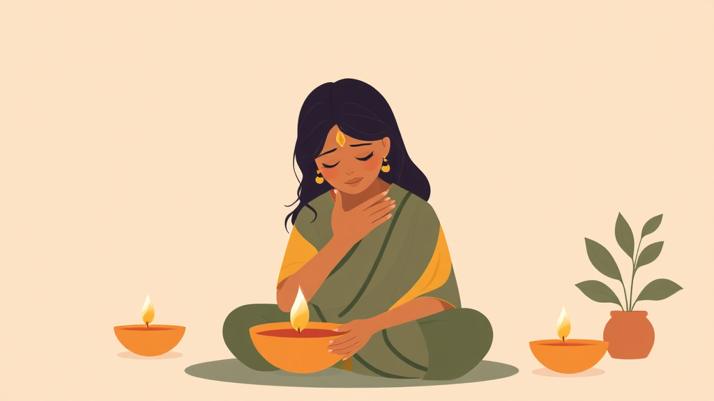 An informative visual explaining grief During Diwali for beginners and professionals