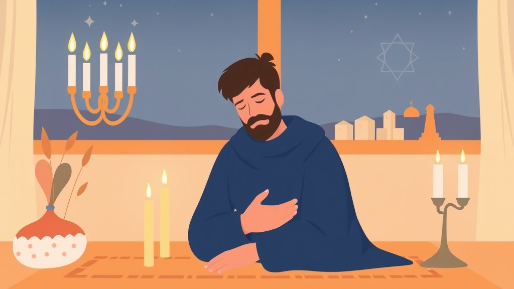 An informative visual explaining grief During Hanukkah for beginners and professionals