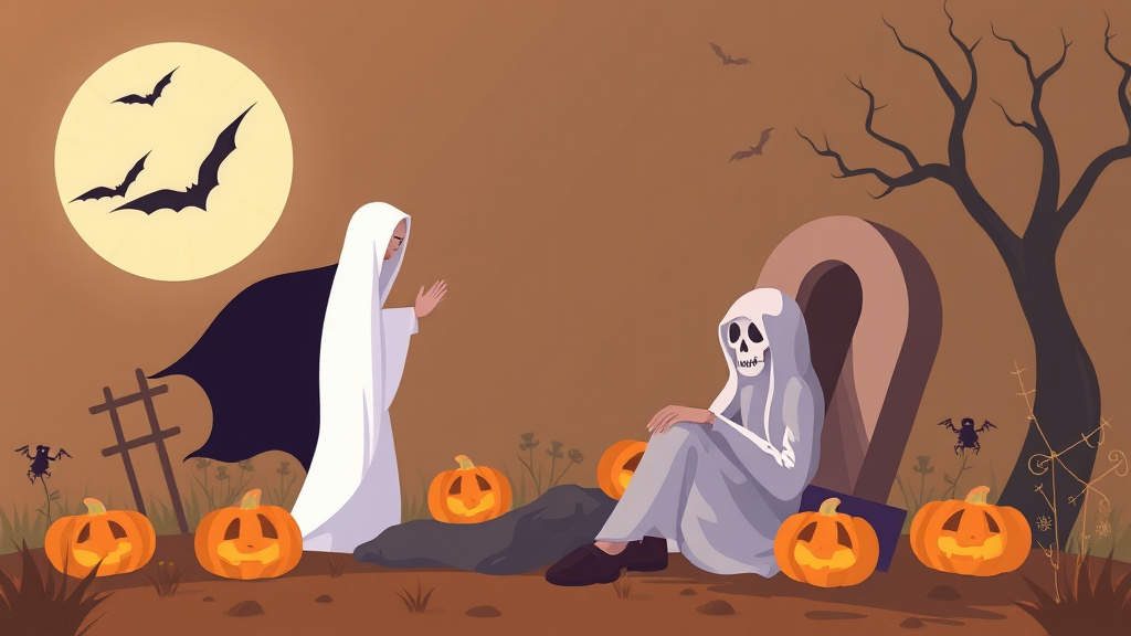 Detailed visual representation of halloween After a Death
