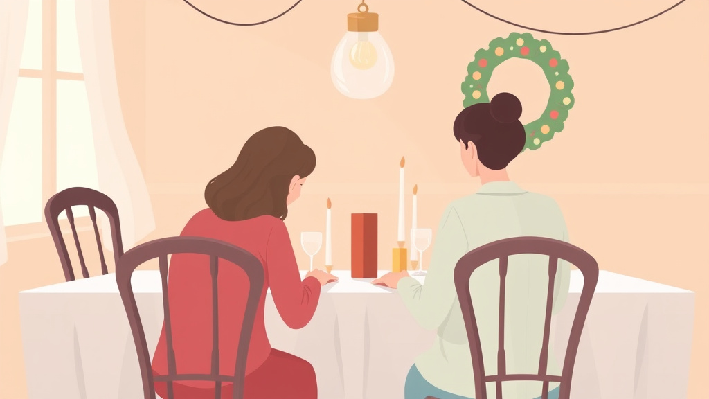 Visual overview of handling Empty Seats at Holiday Tables with key concepts highlighted