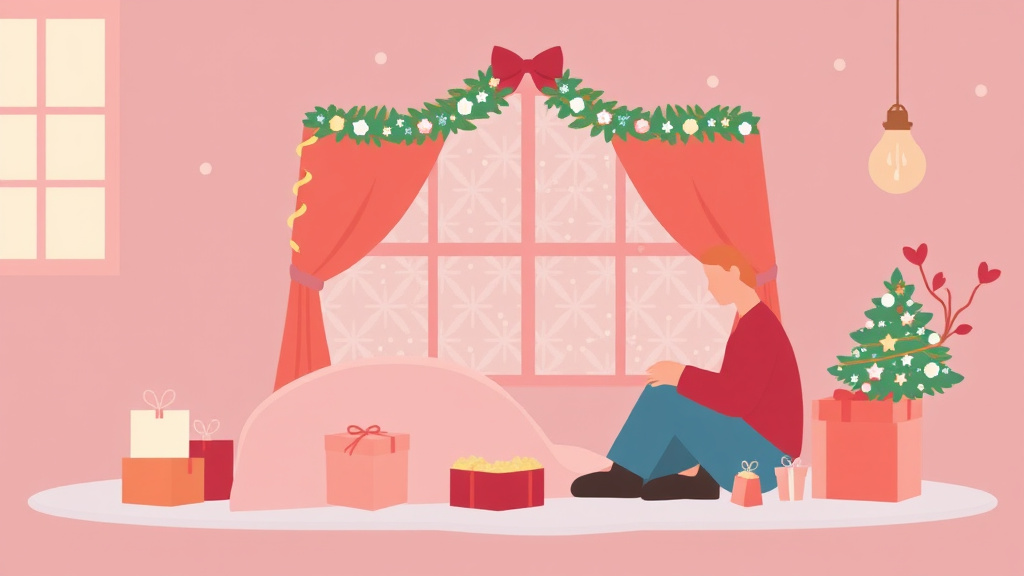 Illustration breaking down the fundamentals of holiday Grief Survival Guide