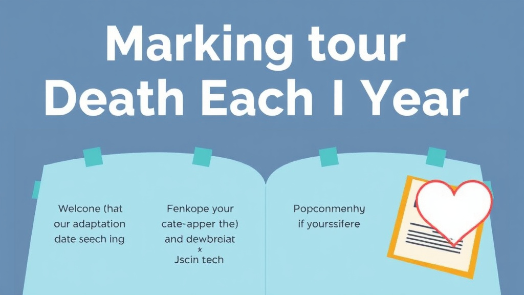 Practical workflow diagram for marking the Death Date Each Year