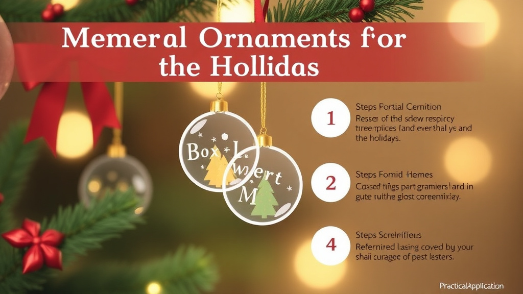 Practical checklist visual for memorial Ornaments for the Holidays