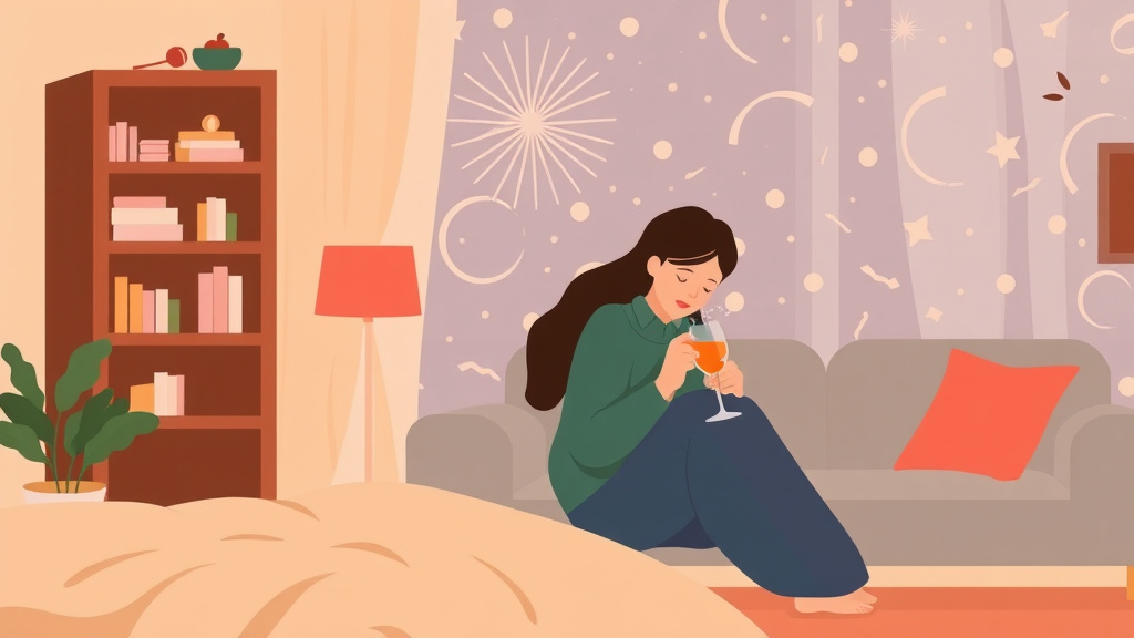 Illustration breaking down the fundamentals of new Years Eve After Losing Someone