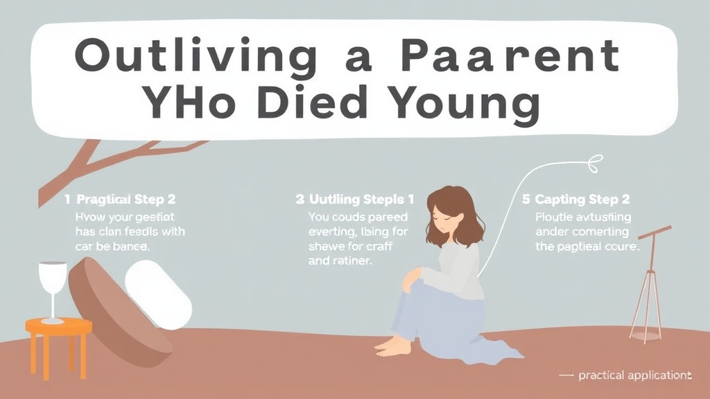 Action-oriented illustration showing how to apply outliving a Parent Who Died Young