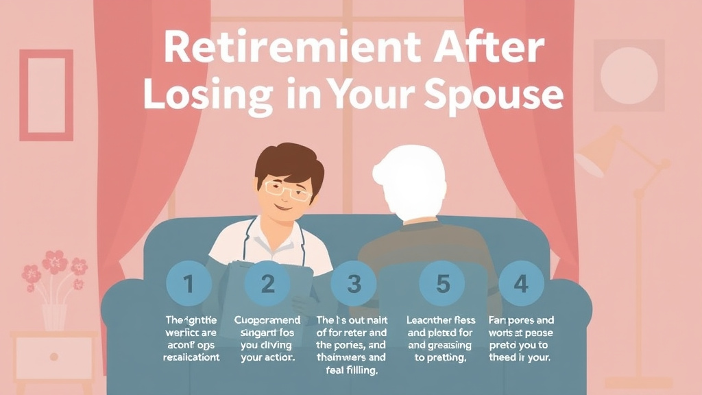 Process flow illustration for putting retirement After Losing Your Spouse into action