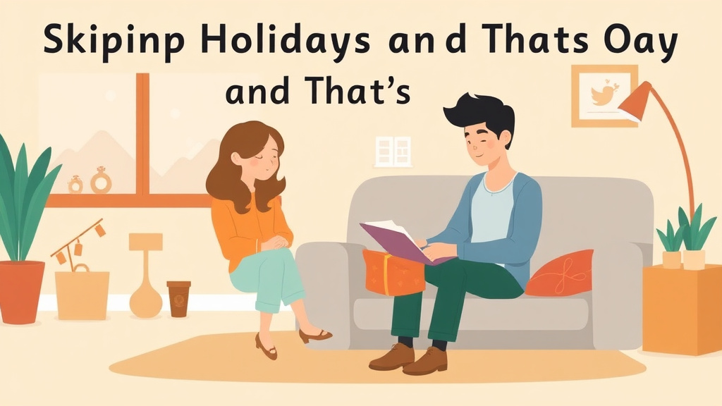 Clear illustration of skipping Holidays and Thats Okay with supporting details