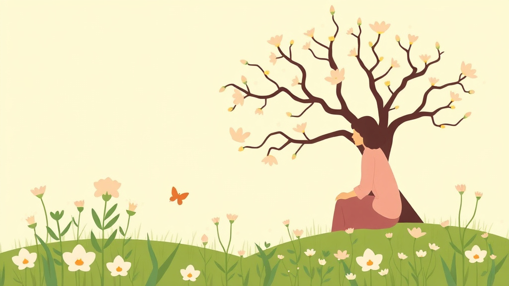 Conceptual diagram showing how spring Grief When the World Blooms Again works in practice