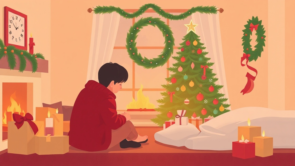Visual overview of surviving Christmas After a Death with key concepts highlighted