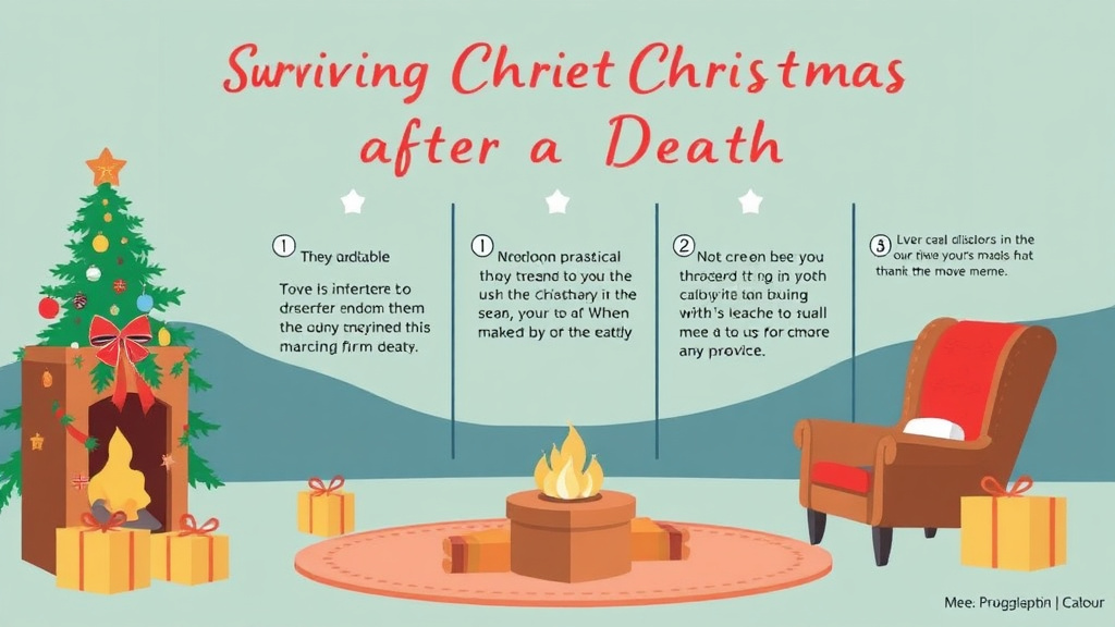 Step-by-step visual guide for implementing surviving Christmas After a Death