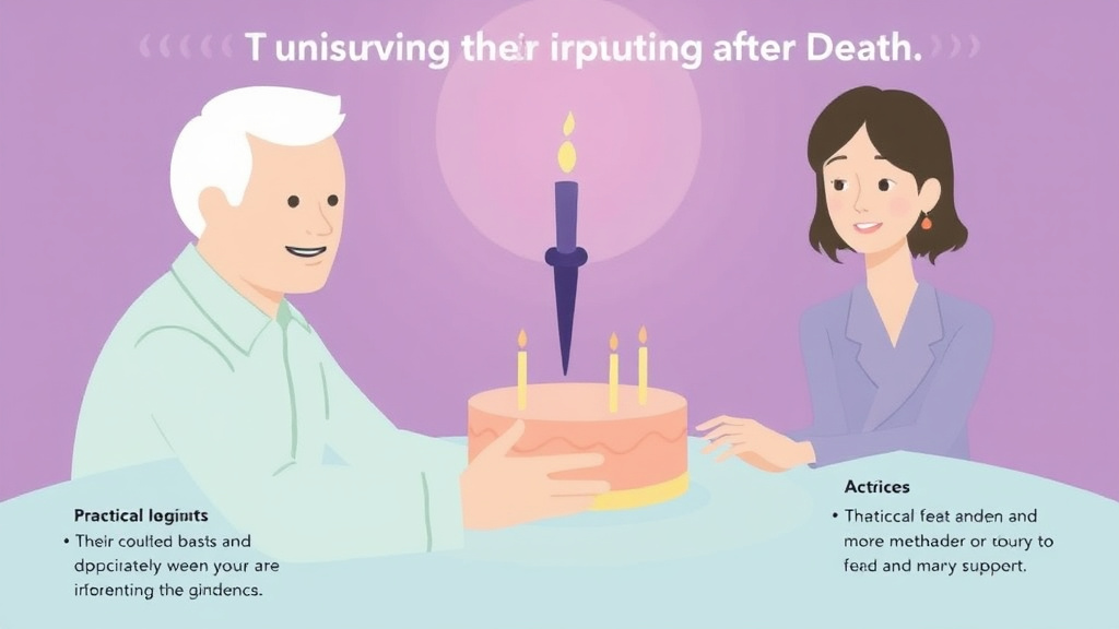Action-oriented illustration showing how to apply surviving Their Birthday After Death