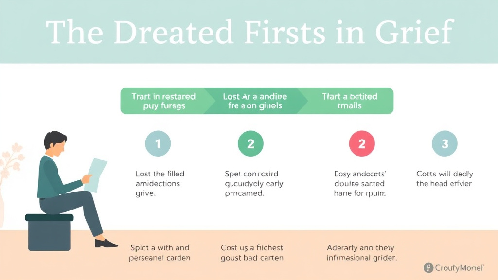 Process flow illustration for putting dreaded Firsts in Grief into action