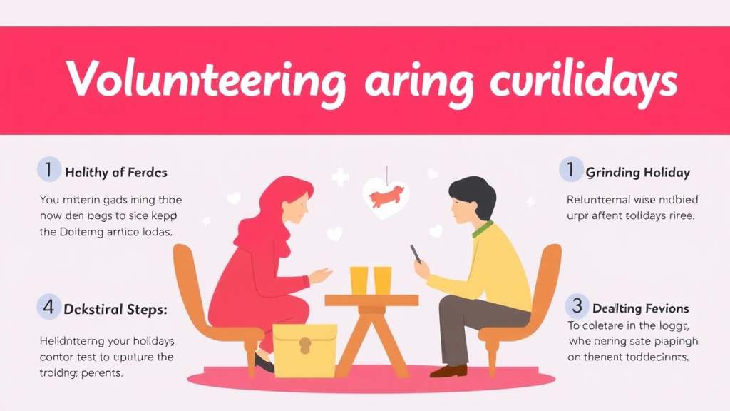 Practical workflow diagram for volunteering During Holidays as Grief Coping