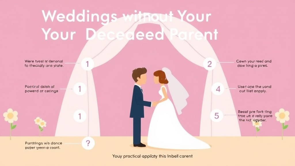 Practical checklist visual for weddings Without Your Deceased Parent