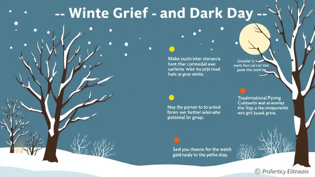 Process flow illustration for putting winter Grief and Dark Days into action
