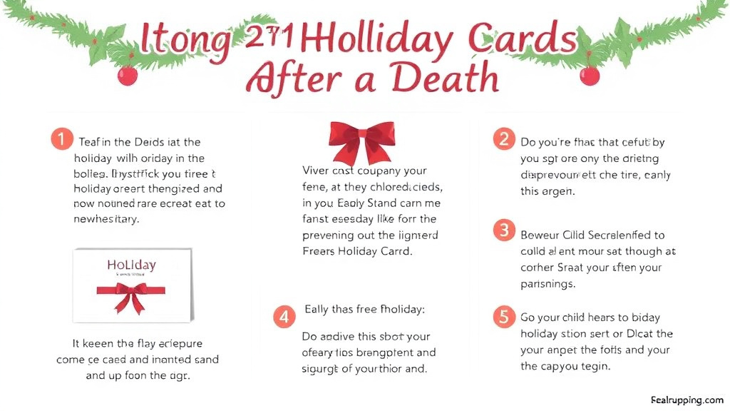 Practical workflow diagram for writing Holiday Cards After a Death