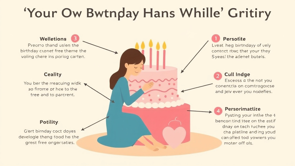 Action-oriented illustration showing how to apply your Own Birthday While Grieving