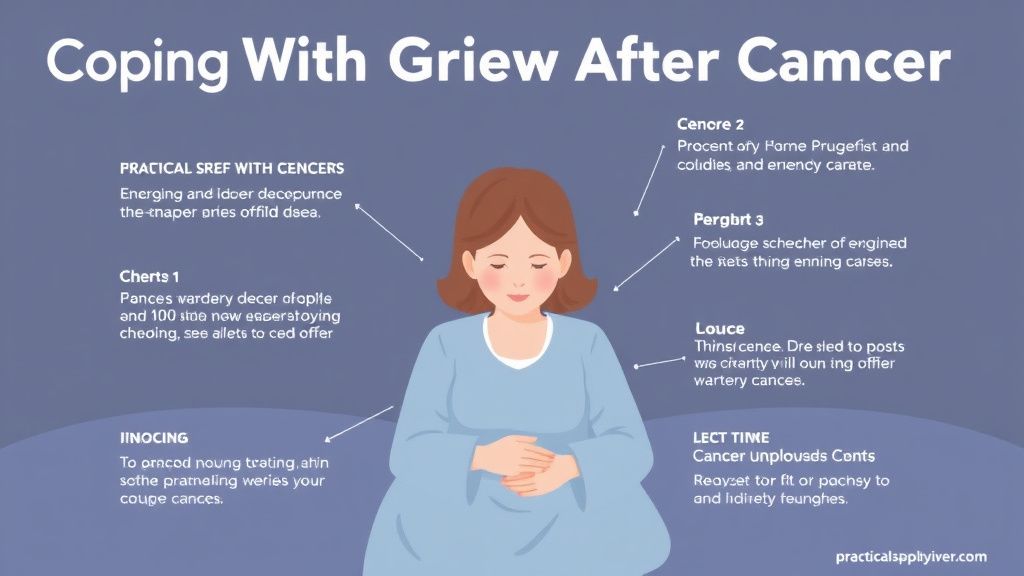 Process flow illustration for putting coping With Grief After Cancer into action