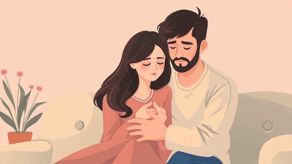 Educational graphic covering the essentials of coping With Grief After Covid