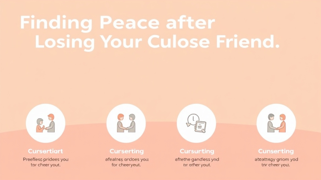 Process flow illustration for putting finding Peace After Losing Your Close Friend into action
