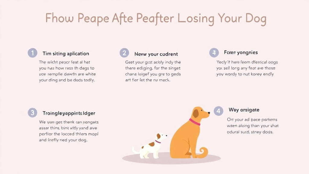 Process flow illustration for putting finding Peace After Losing Your Dog into action