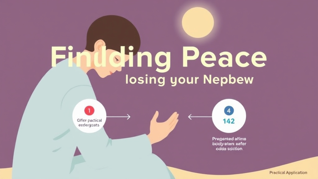 Implementation roadmap for finding Peace After Losing Your Nephew with actionable steps
