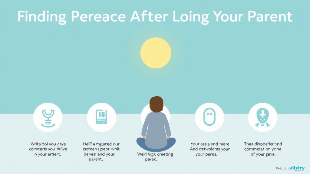 Practical workflow diagram for finding Peace After Losing Your Parent