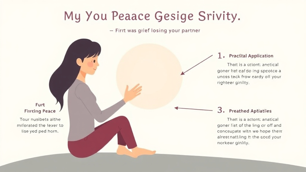 Hands-on guide visualization for finding Peace After Losing Your Partner