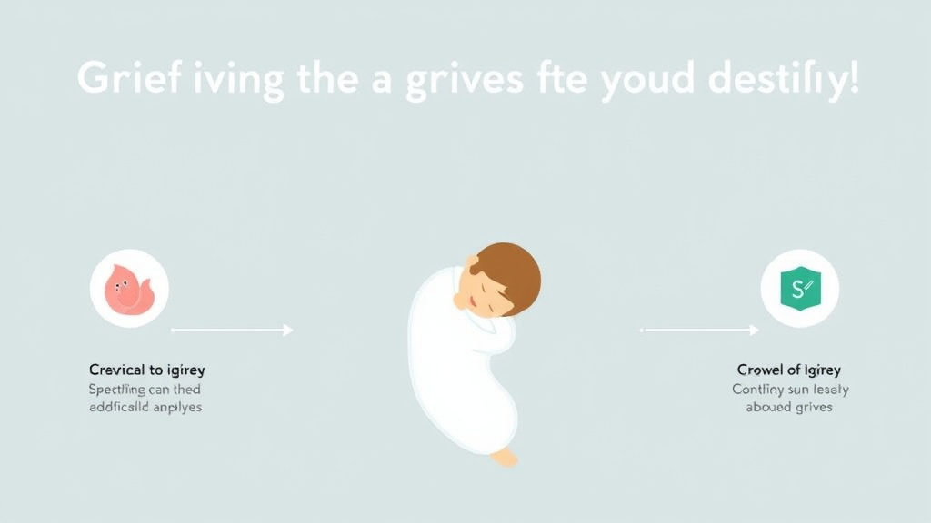 Action-oriented illustration showing how to apply grieving the Loss of Your Baby