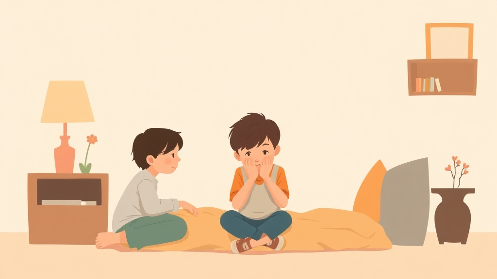 Illustration breaking down the fundamentals of grieving the Loss of Your Childhood Friend