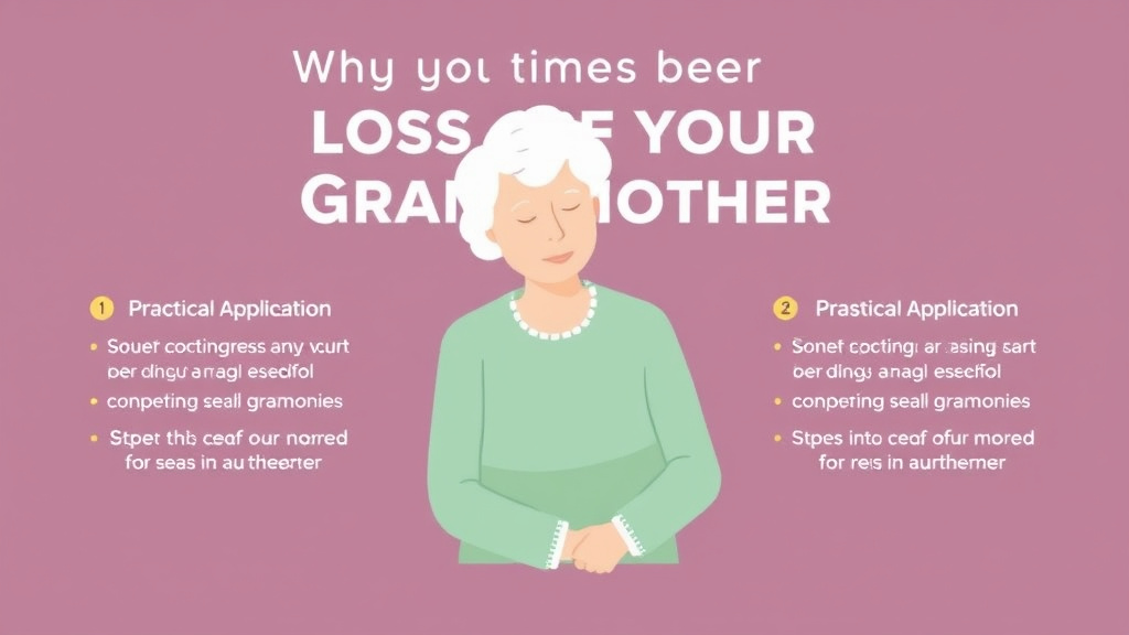 Step-by-step visual guide for implementing grieving the Loss of Your Grandmother