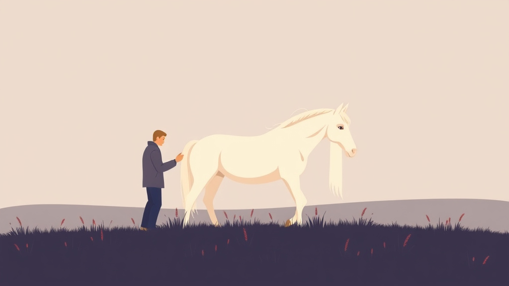 Illustration breaking down the fundamentals of grieving the Loss of Your Horse