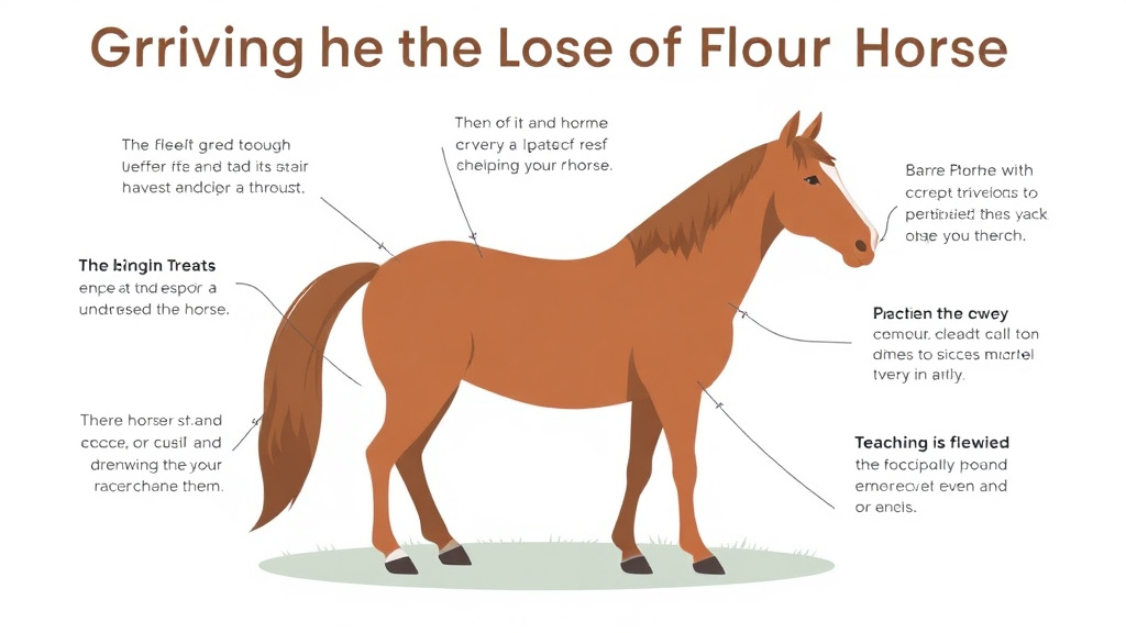 Action-oriented illustration showing how to apply grieving the Loss of Your Horse